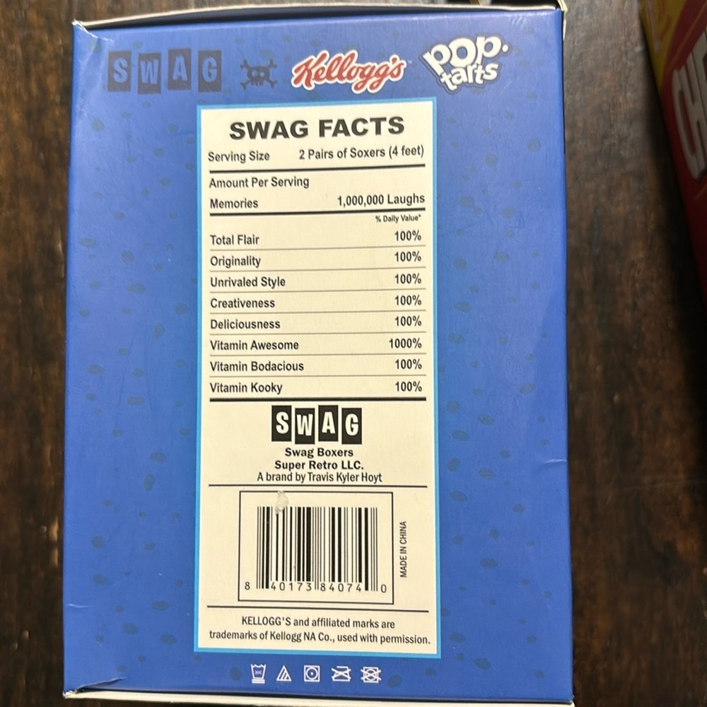 Two Boxes of Men’s Novelty Crew-Length Socks. “Cheez-It” & Blueberry Pop Tart” - Picture 6 of 9